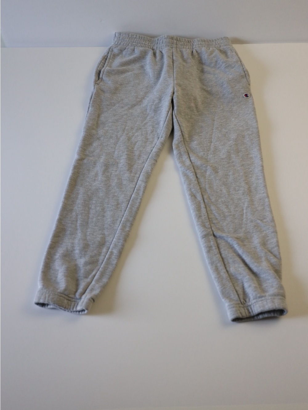 Champion Light Gray Kids' Sweatpants with Logo